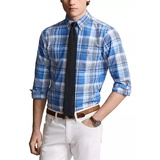 Classic Fit Plaid Oxford Shirt