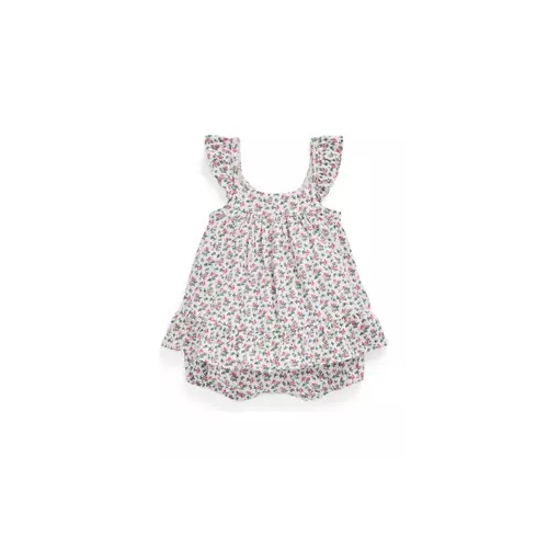 폴로 랄프로렌 Baby Girls Floral Cotton Jersey Top & Bloomer Set