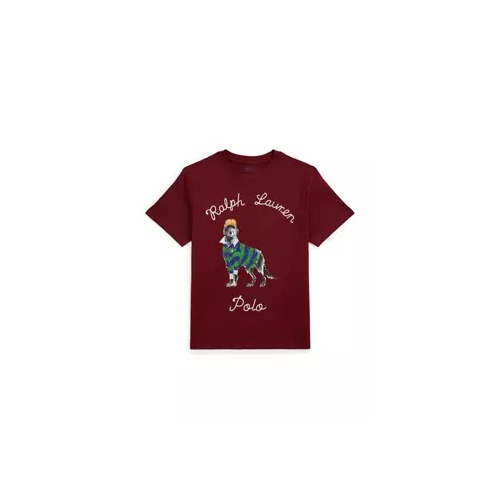 폴로 랄프로렌 Boys 8-20 Dog Printed Cotton Jersey T-Shirt