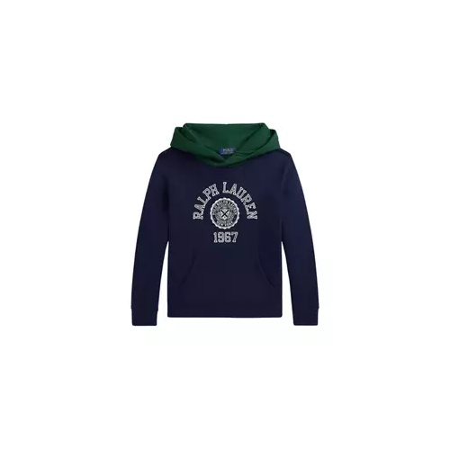 폴로 랄프로렌 Boys 8-20 Logo Color Blocked Fleece Hoodie