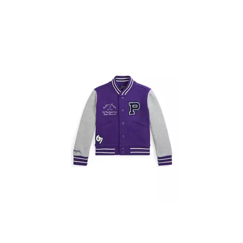 폴로 랄프로렌 Girls 2-6x Double Knit Baseball Jacket