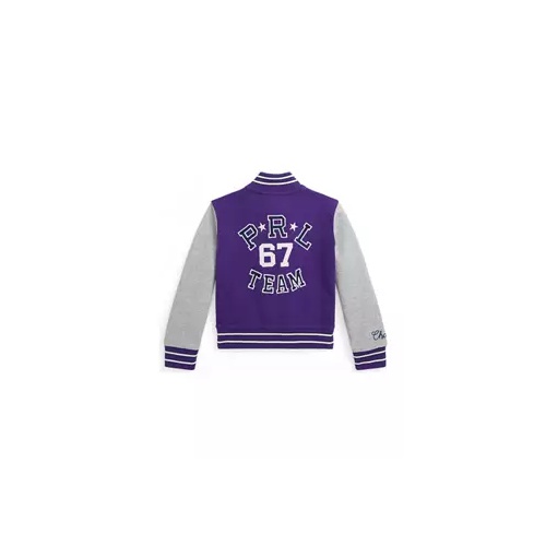 폴로 랄프로렌 Girls 2-6x Double Knit Baseball Jacket