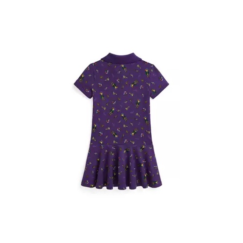 폴로 랄프로렌 Girls 2-6x Polo Bear Stretch Mesh Polo Dress