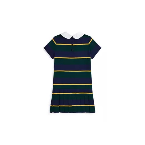 폴로 랄프로렌 Girls 2-6x Striped Pleated Ponte Dress