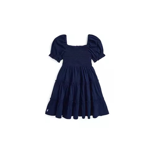 폴로 랄프로렌 Girls 2-6x Smocked Cotton Jersey Dress