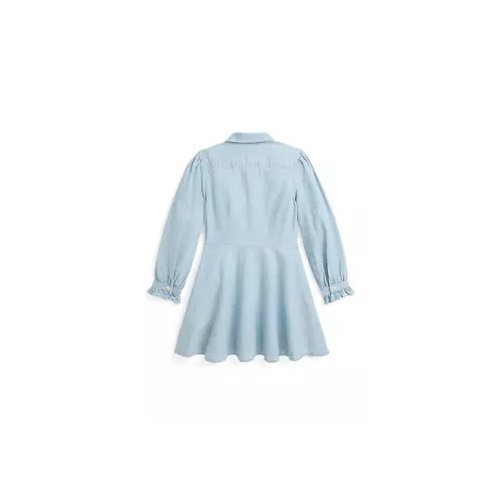 폴로 랄프로렌 Girls 2-6x Ruffled Cotton Chambray Dress