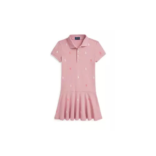 폴로 랄프로렌 Girls 7-16 Polo Pony Stretch Mesh Polo Dress