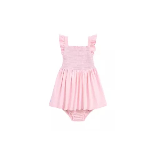 폴로 랄프로렌 Girls 2-6x Smocked Cotton Jersey Dress & Bloomer