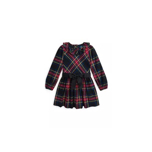 폴로 랄프로렌 Girls 2-6x Plaid Cotton Sateen Dress