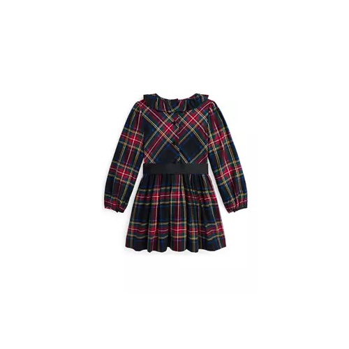 폴로 랄프로렌 Girls 2-6x Plaid Cotton Sateen Dress