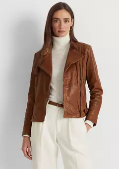 폴로 랄프로렌 Leather Moto Jacket