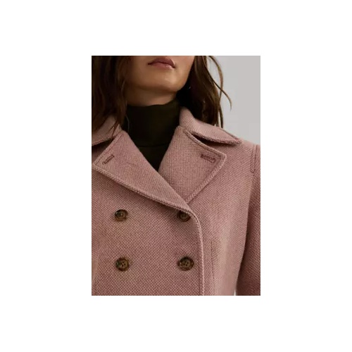 폴로 랄프로렌 Womens Double-Breasted Herringbone Coat