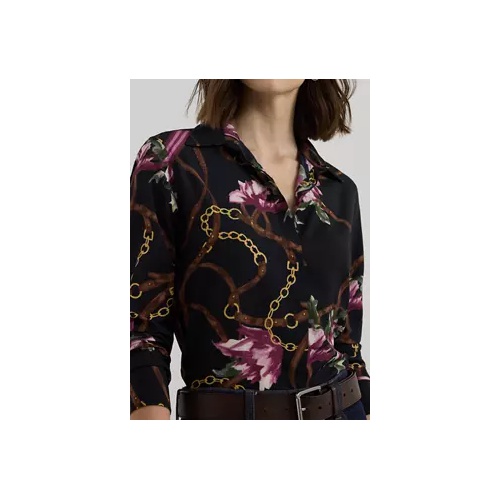 폴로 랄프로렌 Classic Fit Print Crepe Shirt