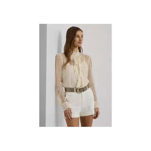 폴로 랄프로렌 Ruffle Trim Lace Shirt