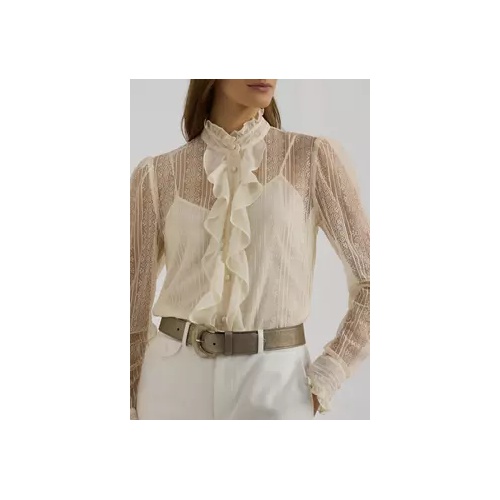 폴로 랄프로렌 Ruffle Trim Lace Shirt