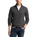 Double Knit Mesh Quarter Zip Pullover Sweatshirt