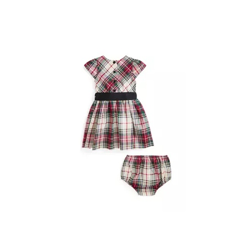 폴로 랄프로렌 Baby Girls Plaid Twill Dress & Bloomer