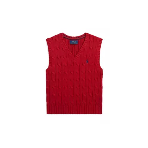 폴로 랄프로렌 Bpys 2-7 Cable Knit Cotton Sweater Vest