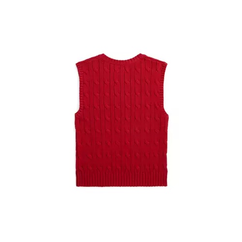 폴로 랄프로렌 Bpys 2-7 Cable Knit Cotton Sweater Vest