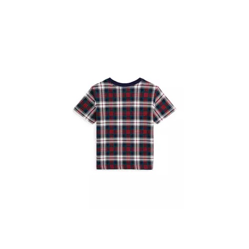 폴로 랄프로렌 Boys 2-7 Polo Bear Plaid Cotton Jersey T-Shirt