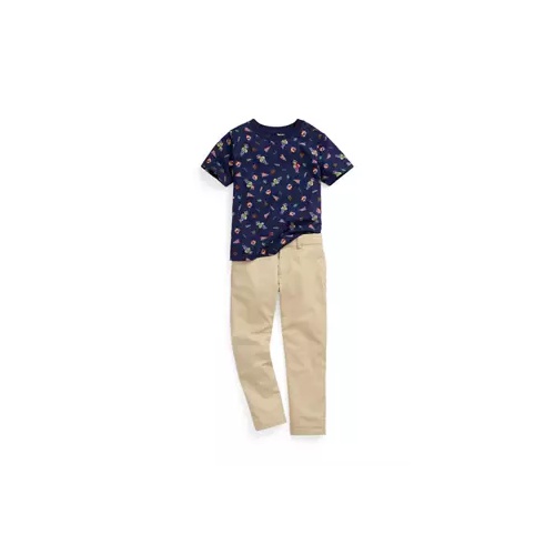 폴로 랄프로렌 Boys 2-7 Polo Bear Cotton Jersey T-Shirt