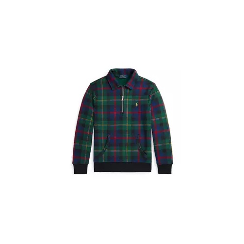 폴로 랄프로렌 Boys 8-20 Plaid Fleece Collared Sweatshirt