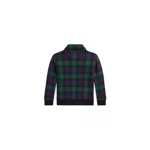 폴로 랄프로렌 Boys 2-7 Plaid Fleece Collared Sweatshirt