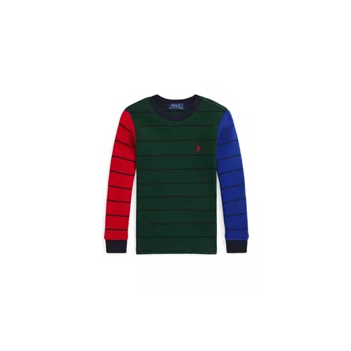 폴로 랄프로렌 Boys 2-7 Waffle Knit Cotton Long Sleeve T-Shirt