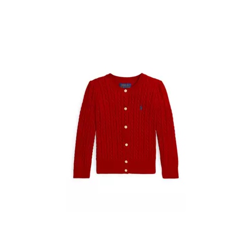 폴로 랄프로렌 Girls 2-6x Mini Cable Cotton Cardigan