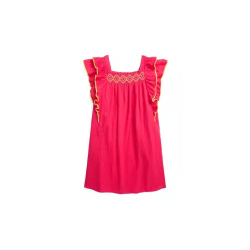 폴로 랄프로렌 Girls 7-16 Ruffled Smocked Cotton Dress