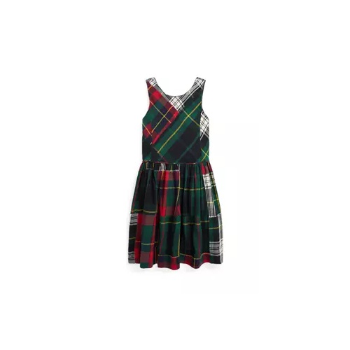 폴로 랄프로렌 Girls 2-6x Patchwork Plaid Flannel Dress