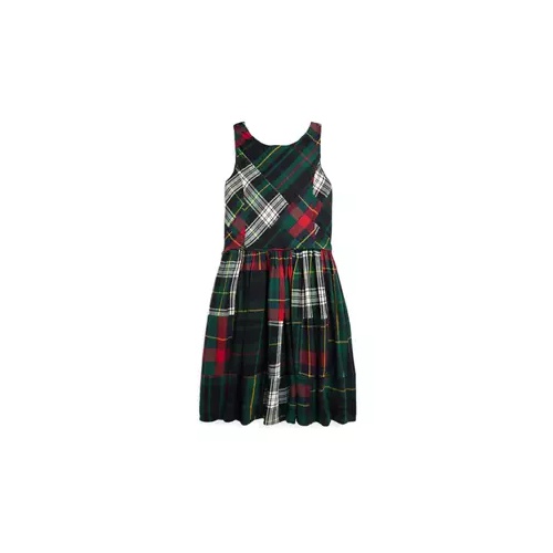 폴로 랄프로렌 Girls 7-16 Patchwork Plaid Flannel Dress