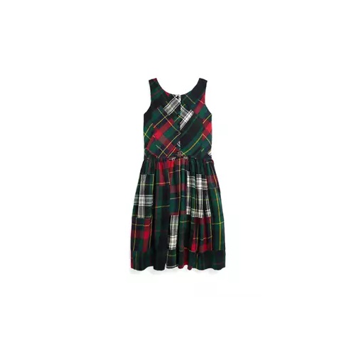 폴로 랄프로렌 Girls 7-16 Patchwork Plaid Flannel Dress