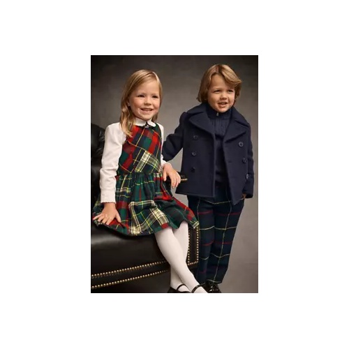 폴로 랄프로렌 Girls 7-16 Patchwork Plaid Flannel Dress