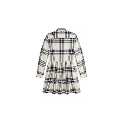 폴로 랄프로렌 Girls 7-16 Plaid Cotton Twill Shirtdress