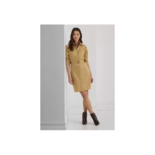 폴로 랄프로렌 Belted Stretch Cotton Blend Shirtdress