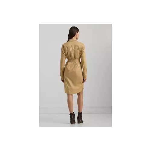 폴로 랄프로렌 Belted Stretch Cotton Blend Shirtdress