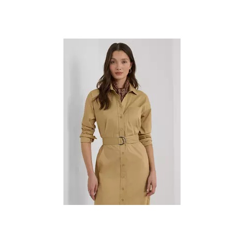 폴로 랄프로렌 Belted Stretch Cotton Blend Shirtdress