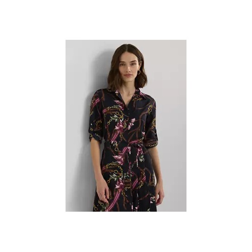 폴로 랄프로렌 Print Crepe Shirtdress