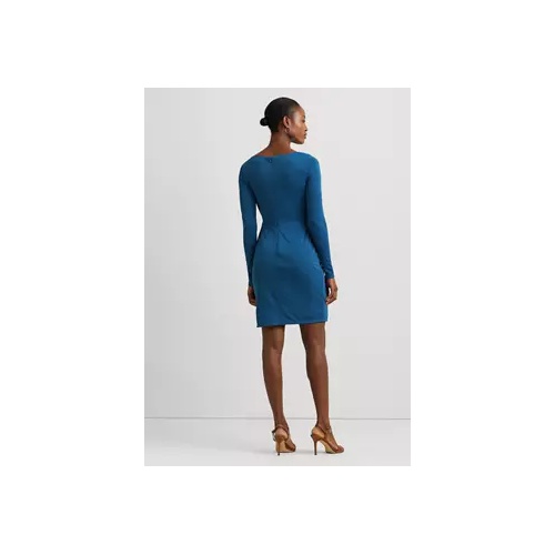 폴로 랄프로렌 Ring-Trim Stretch Jersey Cocktail Dress