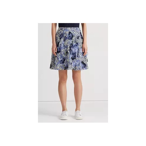 폴로 랄프로렌 Floral Ruffle-Trim Georgette Skirt