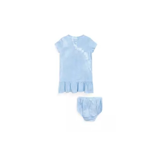 폴로 랄프로렌 Baby Girls Tie Dye Polo Bear Cotton Dress and Bloomer