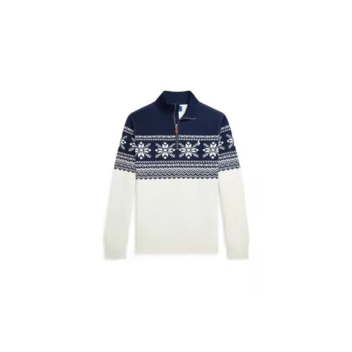 폴로 랄프로렌 Boys 8-20 Snowflake Double Knit Pullover