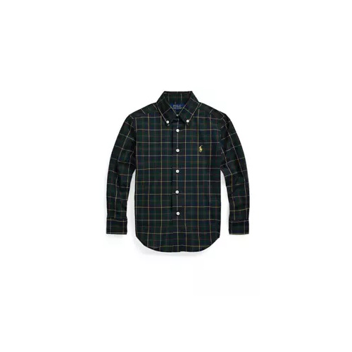 폴로 랄프로렌 Boys 2-7 Plaid Poplin Shirt