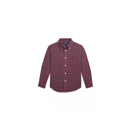 폴로 랄프로렌 Boys 2-7 Plaid Cotton Poplin Shirt