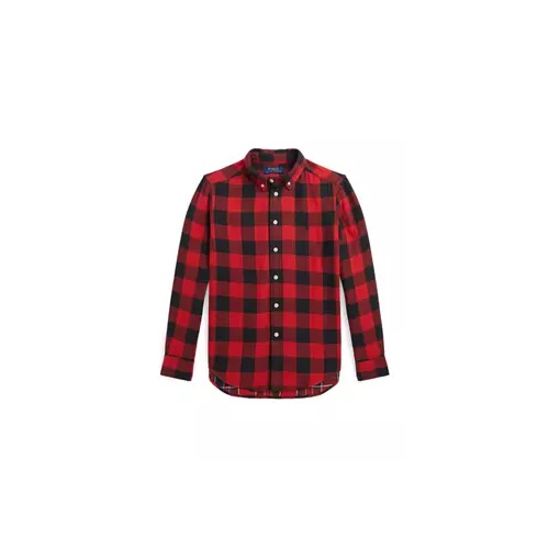 폴로 랄프로렌 Boys 8-20 Buffalo Check Double Faced Cotton Shirt