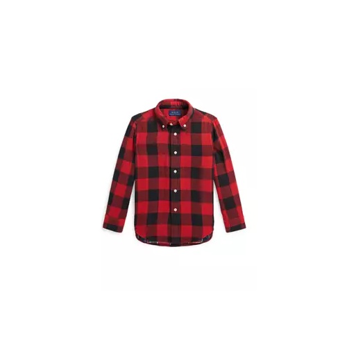 폴로 랄프로렌 Boys 2-7 Buffalo Check Double Faced Cotton Shirt