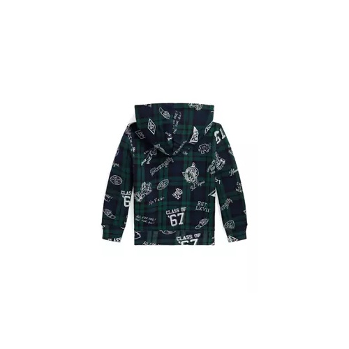 폴로 랄프로렌 Boys 2-7 Plaid Fleece Graphic Hoodie