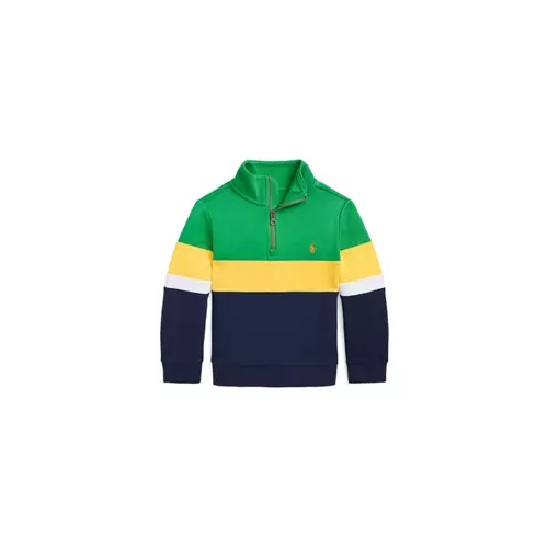 폴로 랄프로렌 Boys 4-7 Double Knit 1/4 Zip Sweatshirt