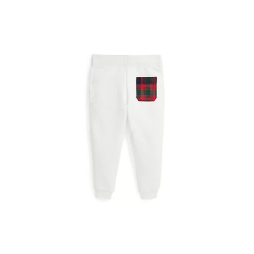 폴로 랄프로렌 Boys 2-7 Plaid Trim Fleece Jogger Pants